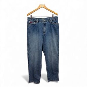 Lauren Jeans Co‎ Women's Relaxed Leg Blue Jeans Size 14